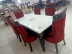 6 Seater ONYX Marble Dinning Sets