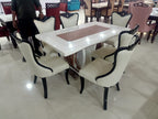 6 Seater ONYX Marble Dinning Sets